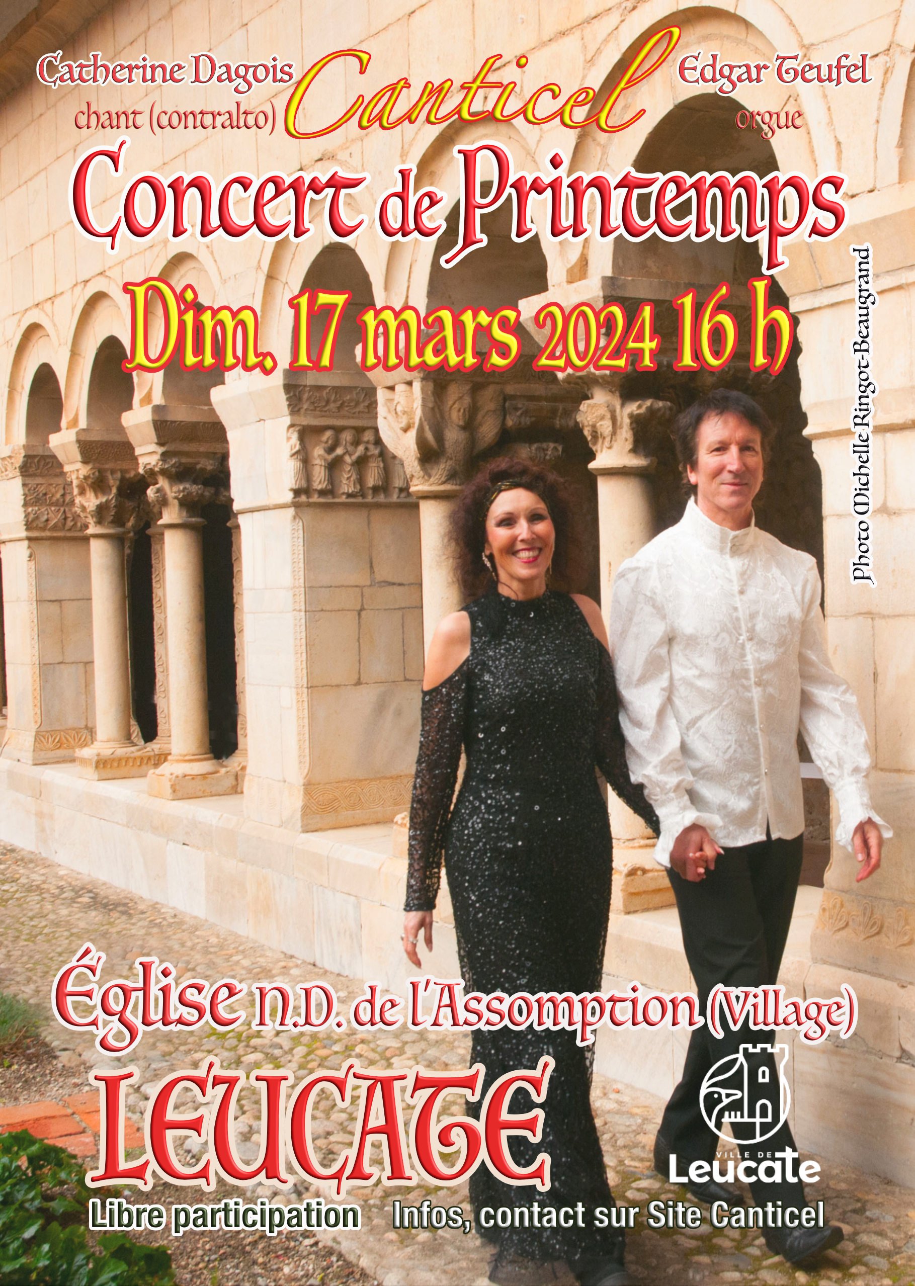 concert duo canticel leucate printemps2024 Mairie de Leucate