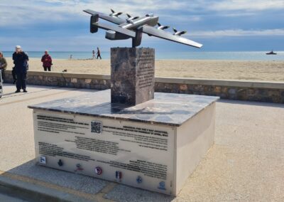 stele aviateurs raf leucate - Mairie de Leucate