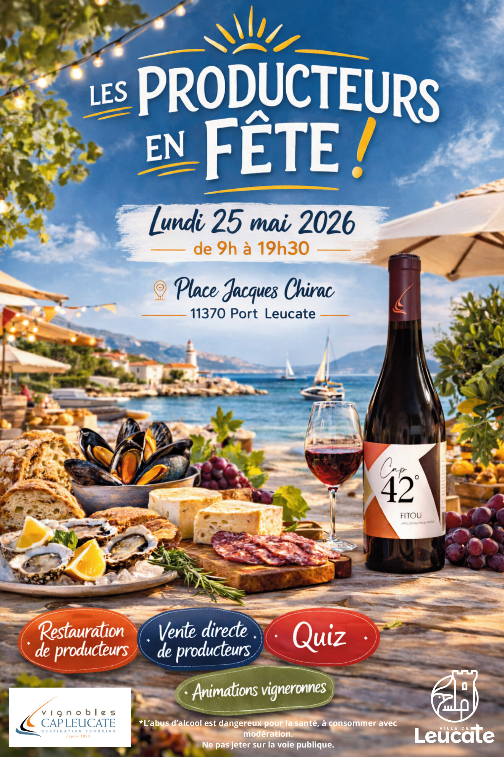 les producteurs en fete port leucate2026 scaled - Mairie de Leucate