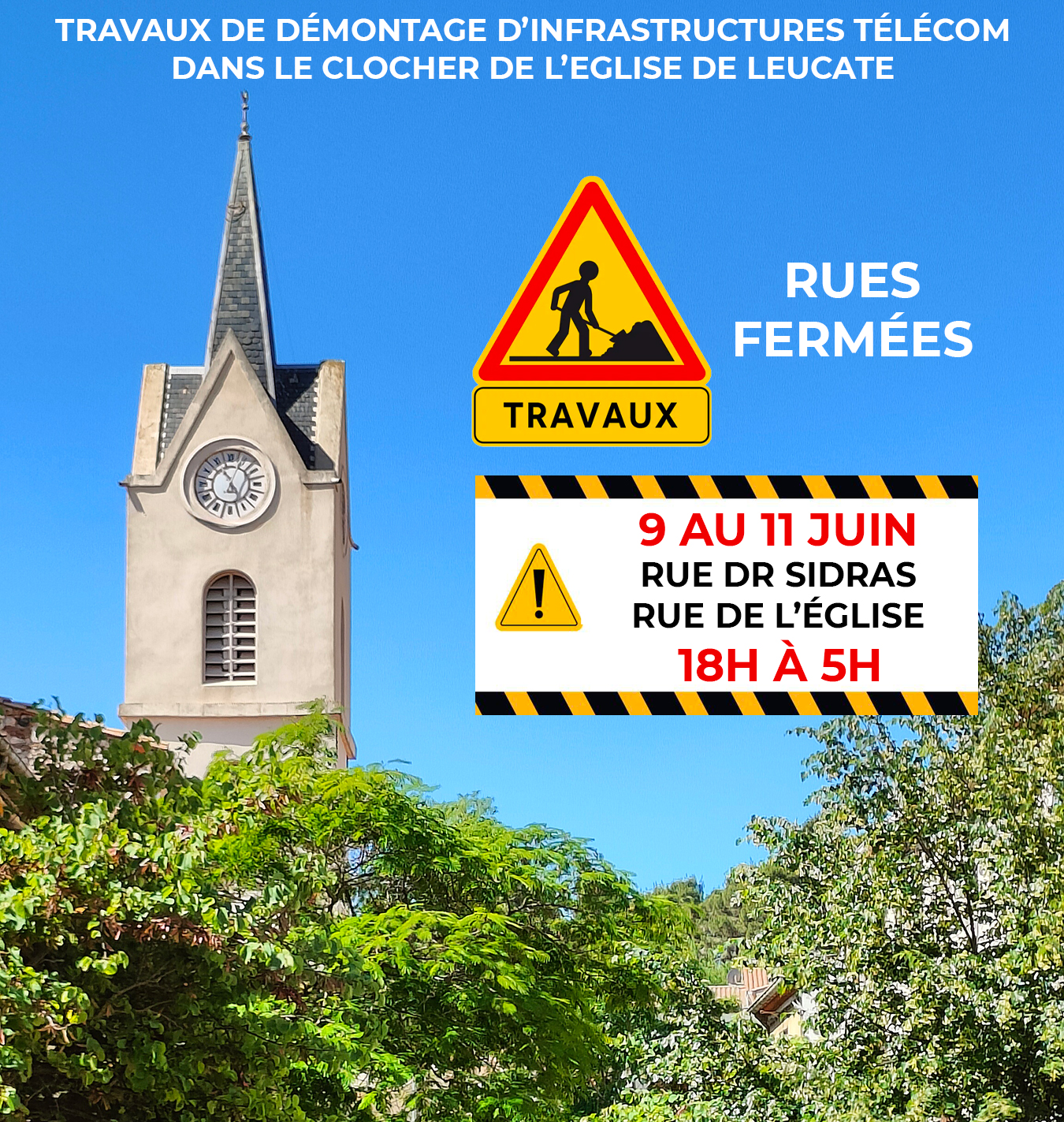 clocher - Mairie de Leucate