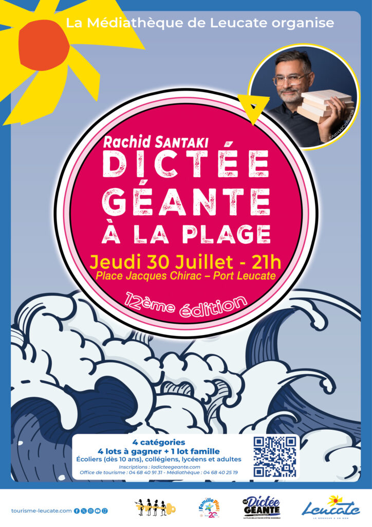 Dictée géante à la Plage