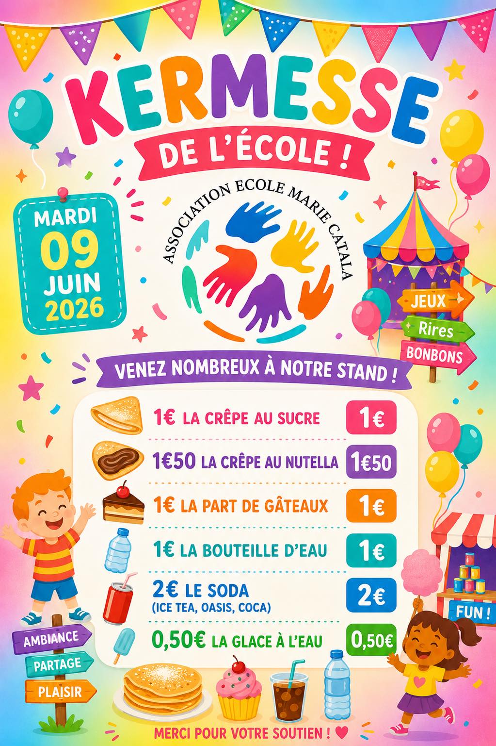 kermesse ecole marie catala 2026 - Mairie de Leucate