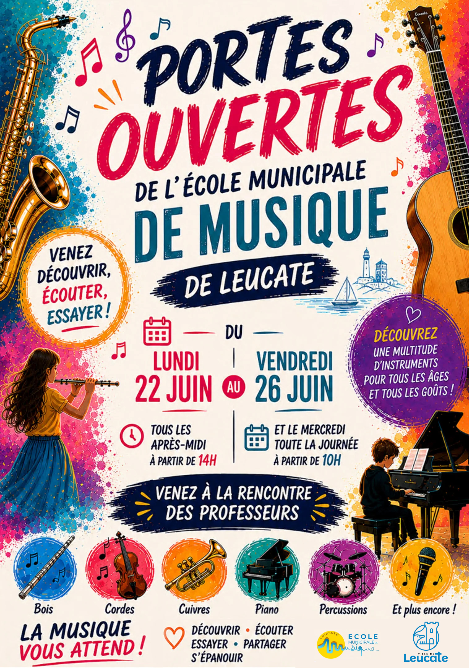 portes ouvertes musique 2026 leucate - Mairie de Leucate